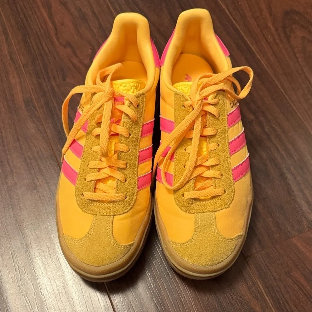 Adidas Gazelle Orange/Yellow & Pink - Picture 2 of 7